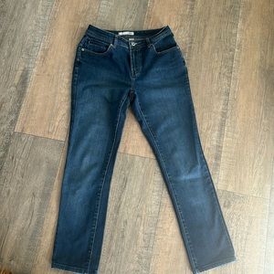 Chicos Womens Mid Rise Blue Jeans Size 00Tall